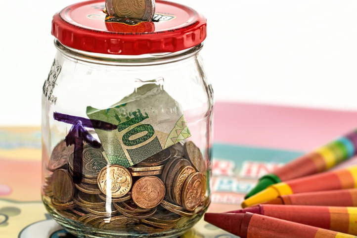 savings piggybank coins